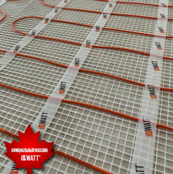 Тонкий самоклеящийся греющий мат IQ FLOOR MAT 150 Вт/м.кв - 1,5м²