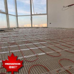 Тонкий самоклеящийся греющий мат IQ FLOOR MAT 150 Вт/м.кв - 7,0м²