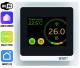 Программируемый терморегулятор с цветным сенсорным TFT дисплеем SMART HEAT Wi-Fi WHITE и голосовым управлением Алиса