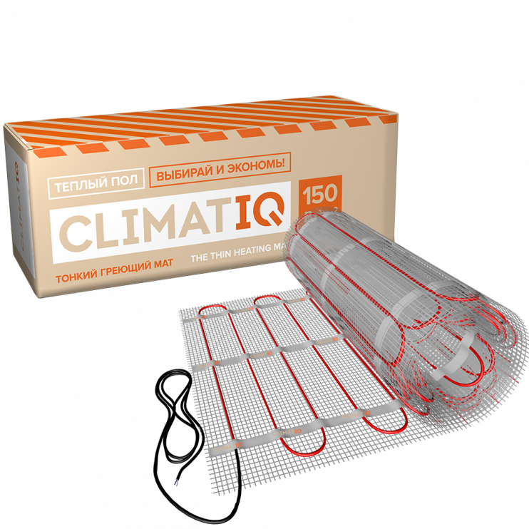 Тонкий самоклеящийся греющий мат CLIMATIQ MAT 2,5м²